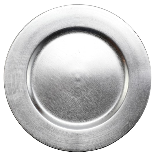8 Packs: 6 ct. (48 total) 13" Silver Chargers by Celebrate It™